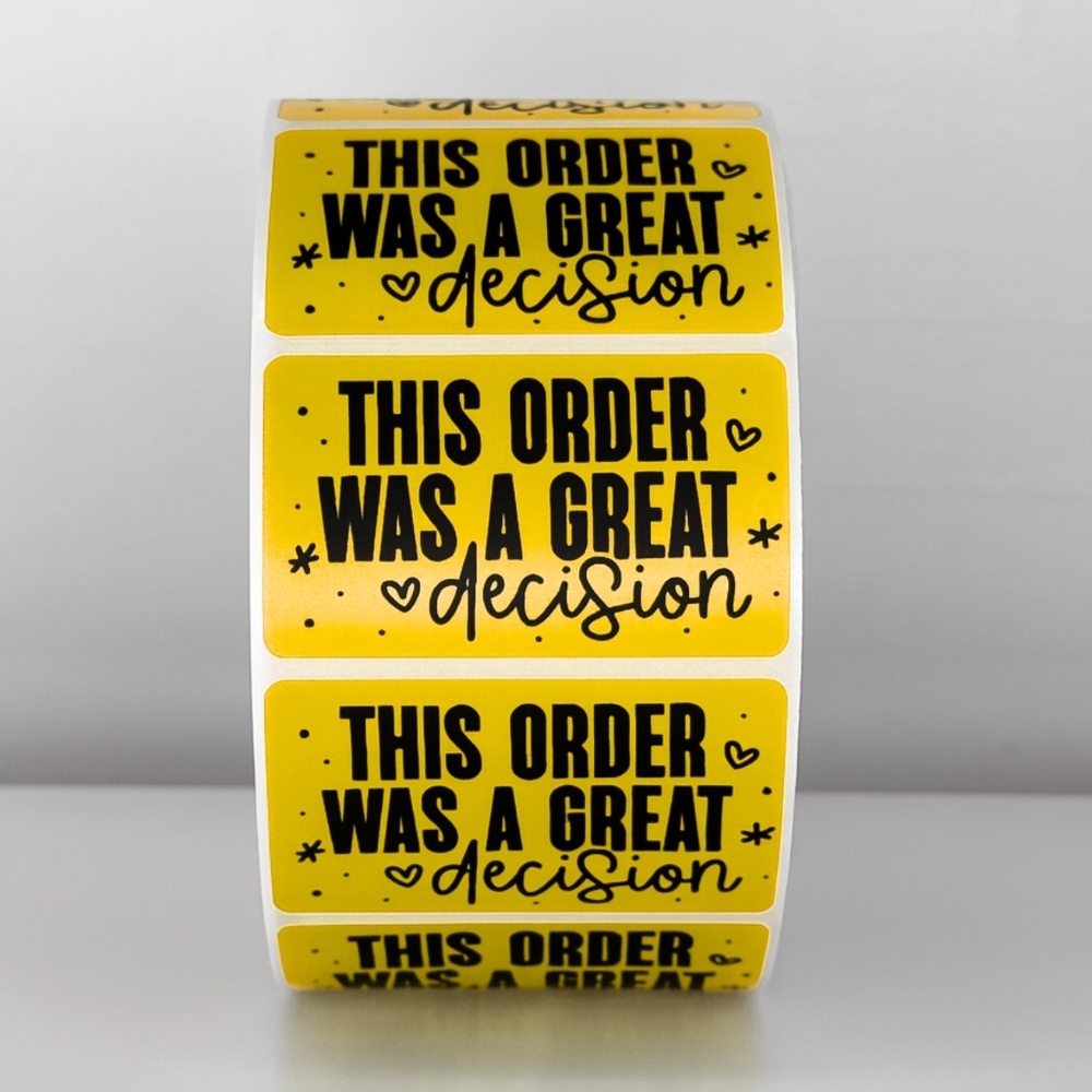 This Order Was A Great Decision Stickers | Cute Small Business Packaging Labels - Picture 10 of 11